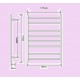 Elan Heater Towel ladder Sqaure 800x600 8 bar
