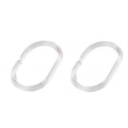 Shower Curtain Rings - Clear